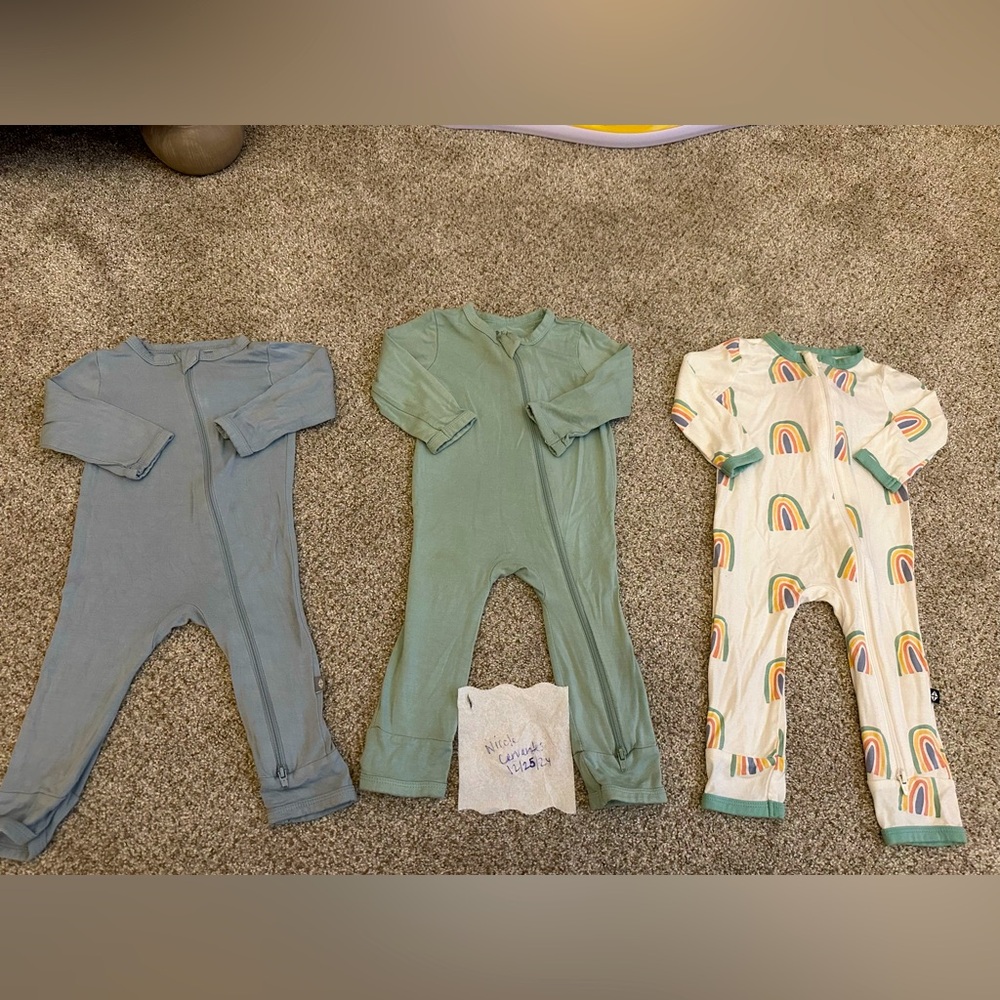 SOLD Kyte Baby Zip Rompers